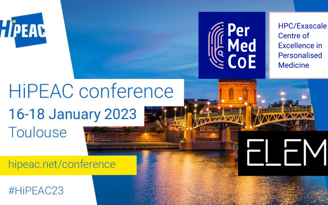 PerMedCoE at the European Network on High-performance Embedded Architecture and Compilation (HiPEAC) 2023